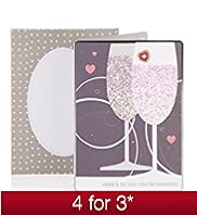 Engaged Flitter Flutes Engagement Card