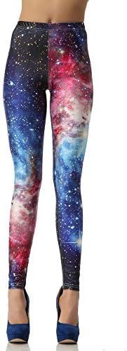 Galaxy Leggings High Waist Spandex Tights Active Tights Yoga Running Pants Workout Leggings