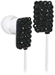 Ihip Black Chic Crystal Rhinestone Bling Fashion Earphones Earbuds