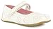 Princess Stardust "Viva" Girls Ballerina Style Shoes With Velcro Fastening - White