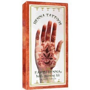 Earth Henna Henna Tattoos Body Painting Kit 1 Kit