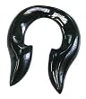 Black Titanium Tribal Plug - Sold as a Pair