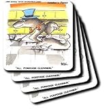 Review 3dRose LLC  / All Porpoise Cleaner - Set Of 8 Ceramic Tile Coasters