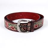 Womens Waist Chain Belt w/ Simple Buckle Brown