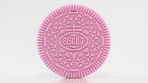 Cookie Biscuit Teething Toy BPA Free FDA Approved Pale Pink A Safe Unique Baby Gift