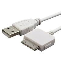 eForCity USB Charger+Sync Cable Compatible with Microsoft Zune 80GB 4GB 30G