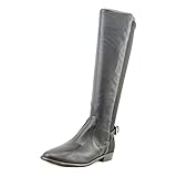 Coach Liza Washed Tumbled Black Leather Boots Women Size 5 M