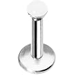 16 Gauge 1/4 White Dome Internally Threaded Cartilage Tragus Earring