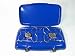 Sports : Camping Kocher mit Deckel 2-flammig blau Camping Regler