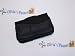 BLACK LEATHER HORIZONTAL SLIDE CASE POUCH FOR A MOTOROLA KRZR K1 MOBILE PHONE