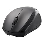 iBUFFALO 無線(2.4GHz)BlueLEDマウス 3ボタンタイプ ブラック BSMBW08BK