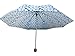 Elite America Compact Folding Umbrella, Polka Dot Prints, Pocket Size Umbrella, Small Umbrella