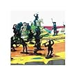 35 piece Revolutionary War Plastic Army Men 65mm Soldier Figure Toy Set