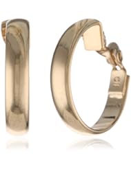 Napier "Napier Classics" Gold-Tone Polished Clip Earrings