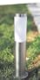 Unique Arts Opaque Design Solar Pathlight, Short, Stainless Steel