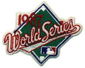 1987 World Series Official MLB Baseball Jersey Patch - Twins over Cardinals