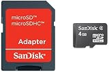 Sandisk MicroSDHC 4GB Card