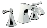 Kohler K-T469-4C-CP Memoirs Deck-Mount Bath Faucet Trim with Classic Design, Polished Chrome