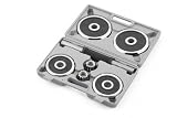 KETTLER Kurzhantel-Set Chrom-Gummi, silver/black, 10 kg