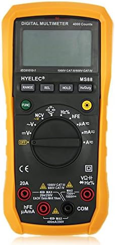 AC/DC Handheld Digital Multimeter Tester Voltage Current Meter Voltmeter Ammeter