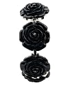 Betsey Johnson Women's Sweetie Pie Collection Black Flip Flower Top Watch #BJ4155