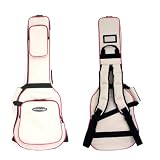 Attitude Punk Pop Electric Guitar Case (Beige & Pink)
