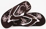 Animal Swish Soft Flip Flops - Dark Earth