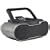 iLive Portable Music System/Boom Box with Docking Station and Recharger for  iPod (Black)