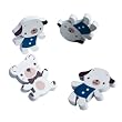 [White Dog & Bear] - Brooch / Brooch Pin / Animal Pin Brooch