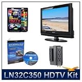 Samsung LN32C350 32 LCD HDTV, 720p (1366 x 768), Cold Cathode Fluorescent Lamp LCD, AV Home Theater Power Protection (6 outlet 2100 joules protection), Calibration DVD (Brings out your HDTV's Full Potential), High-performance Hook-Up & Maintenance Kit
