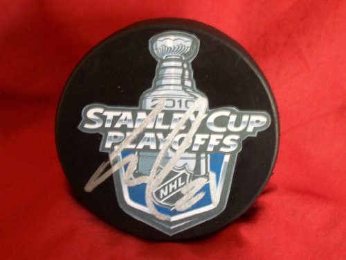 Scott Nichol Autographed San Jose Sharks 2010 Stanley Cup Playoffs Logo Hockey Puck, Proof Photo of Scott Signing for Us.