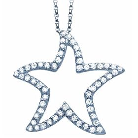 Diamond Star Pendant Necklace