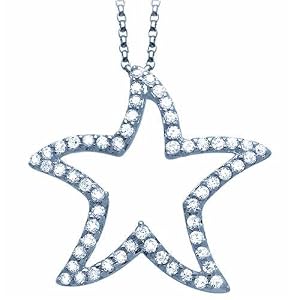 Diamond Star Pendant Necklace
