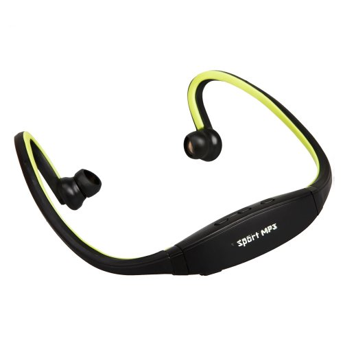 USB Sport Wireless Handsfree Headset Headphone Earphone MP3 Player Green