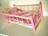 NEW LARGE WOODEN CRADLE COT,BED,CRIB DOLLS TOY