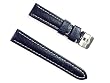BANDA WYOMING BUFFALO LEATHER CHRONOGRAPH SPORT PANERAI BREITLING WATCH BAND STYLE DESIGN-REAL ITALIAN CALF LEATHER-20 mm DARK NAVY BLUE COLOR