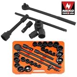 27Piece Black Finish Socket Set 3/4 CRV NEIKO # 02440A