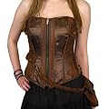Poizen Industries Korsage STEAM CORSET brown