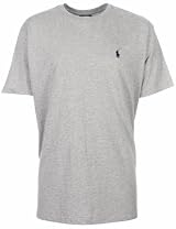 Ralph Lauren Mens T-Shirt Crew Neck Light Grey Marl