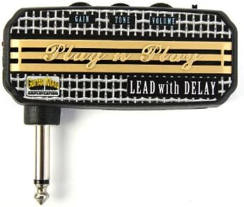 Guitar Man Plug N Play Lead with Delay Mini Headphone Amp Amplifier MP3 input