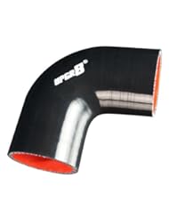 Automotive Parts and Accessories: Upgr8 Universal 4-Ply High Performance 90 Degree Elbow Coupler Silicone Hose (2.5"(63MM), Black) - UPGR8