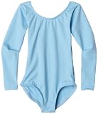 Capezio Girls 2-6x Children'S Long Sleeve Leotard,Light Blue,I ( 6-8)