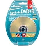 Memorex 120 min. (sp)/4.7 GB DVD+R 16x Light Scribe (10-pack)