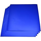 Expressions Vinyl - Brilliant Blue (glossy) 5-pack of adhesive vinyl sheets - 12"x12" outdoor/permanent