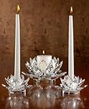 Godinger Shannon Candle Holders, Lotus Collection