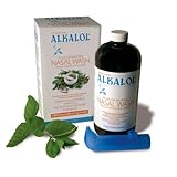 Alkalol - A Natural Soothing Nasal Wash, Mucus Solvent and Cleaner Kit -  with Cup, 16-Ounce