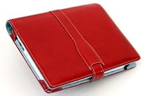 M-edge Genuine Leather Executive Jacket for Amazon Kindle 1 (Marbled Red)