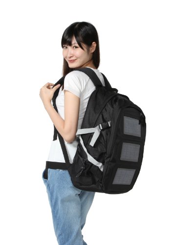 遭難なんかに負けない(｀^´)自給自足ソーラーバック　ＦＲ-Ｚ　【ブラック】