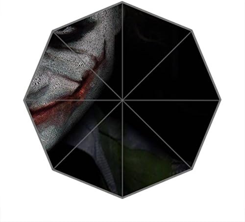 Custom Casual Foldable Umbrella Gothic Style Joker Design