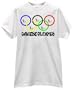 CHINESE OLYMPIC RINGS TAKEOUT FOOD TEE SHIRT